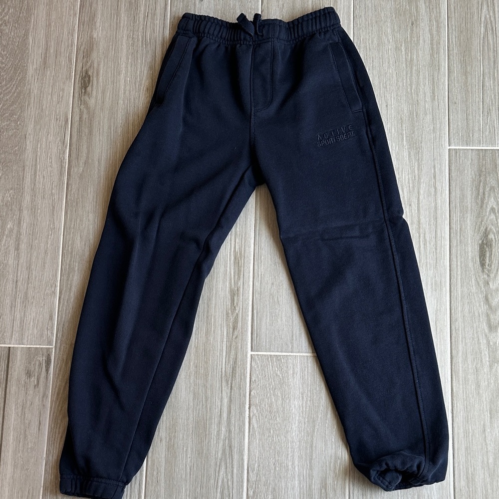 Zara Kids Embroidered Text Jogger Pants Size 9